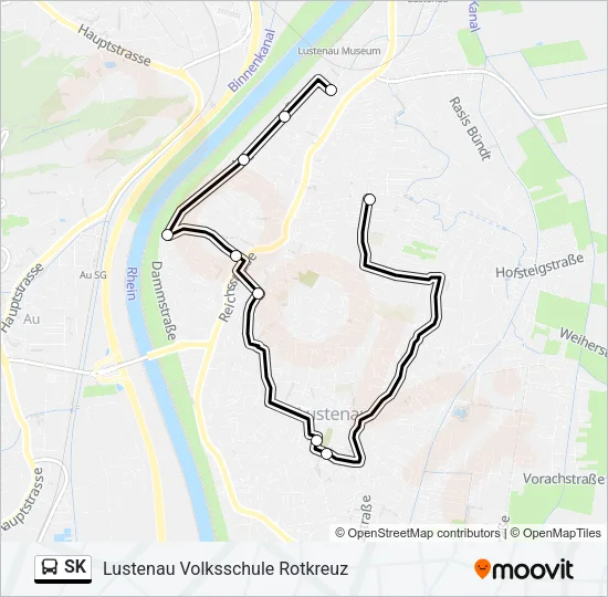 SK Bus Line Map