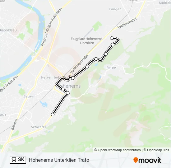 SK Bus Line Map
