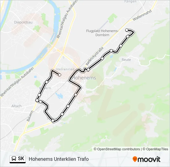 SK Bus Line Map