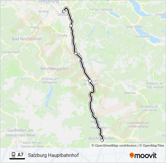 A7 Train Line Map