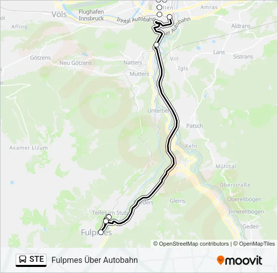 STE Bus Line Map