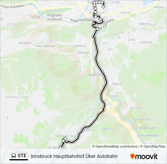 STE Bus Line Map
