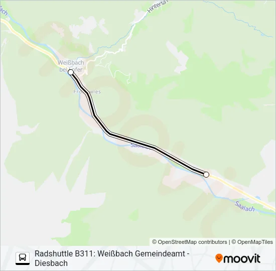 RADSHUTTLE Bus Line Map