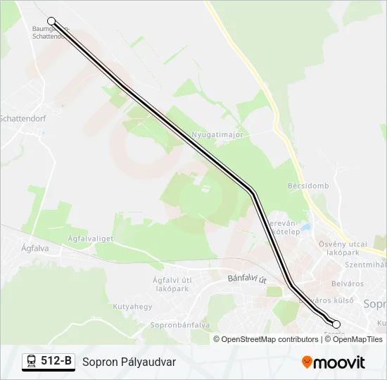 512-B Train Line Map