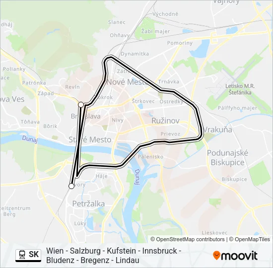 SK Train Line Map