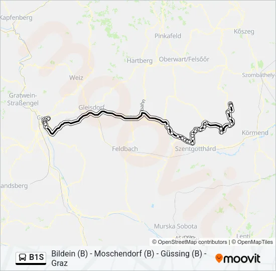 B1S Bus Line Map