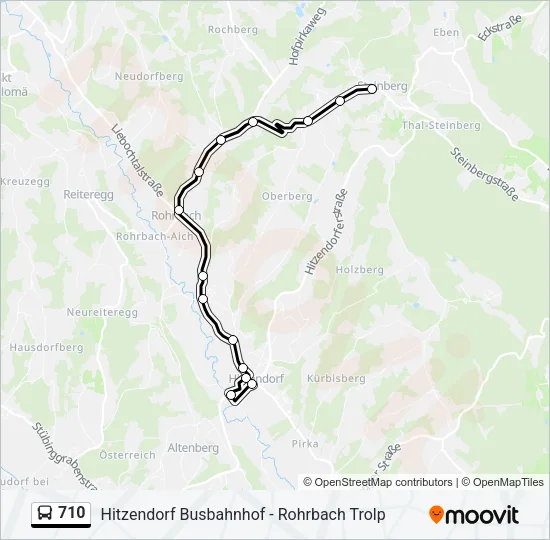 710 Bus Line Map