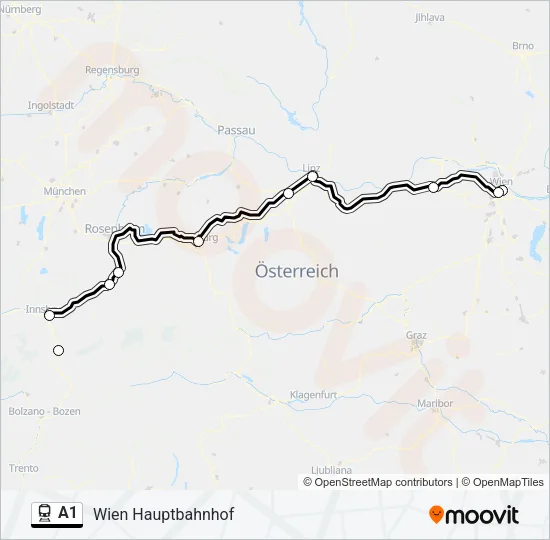 A1 Train Line Map