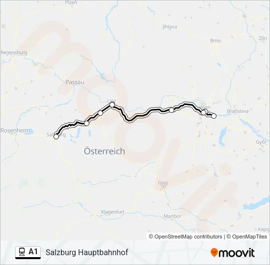 A1 Train Line Map