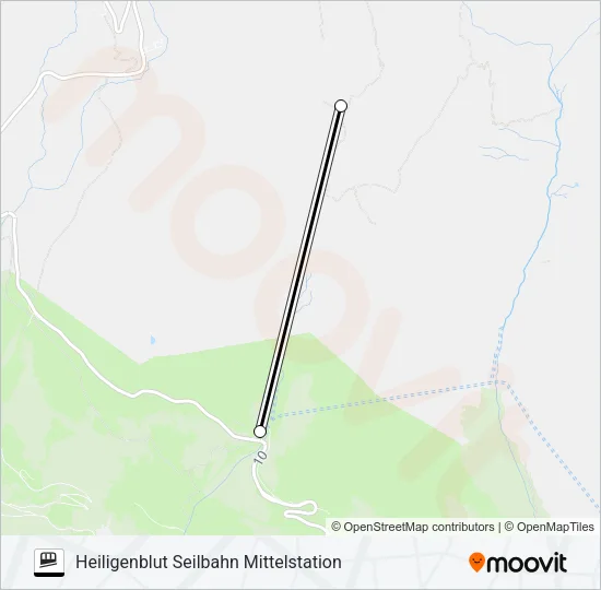BERGBAHN HEILIGENBLUT-SCHARECK Funicular Line Map