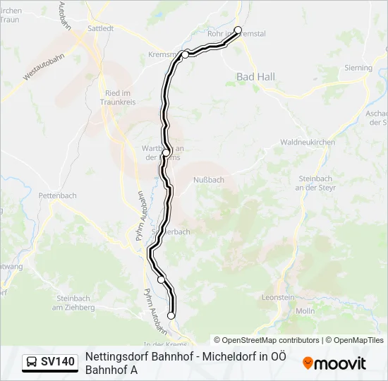 SV140 Bus Line Map