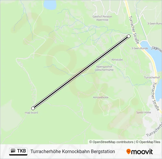 TKB Funicular Line Map