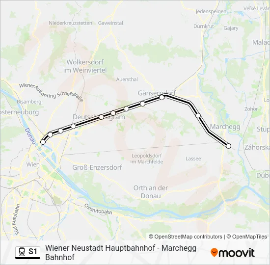 S1 Train Line Map