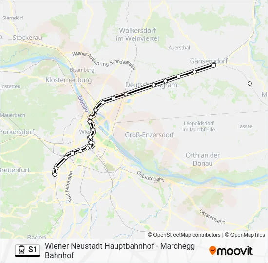 S1 Train Line Map