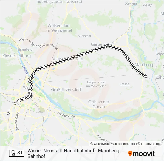 S1 Train Line Map