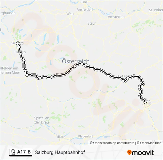 A17-B Train Line Map