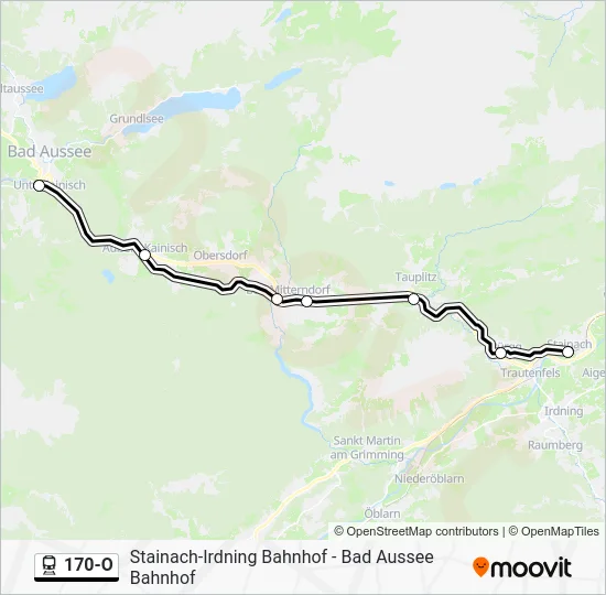 170-O Train Line Map