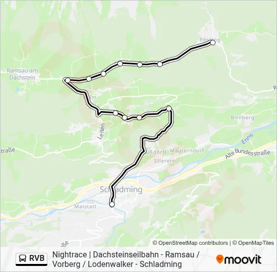 RVB Bus Line Map