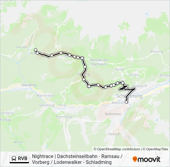 Buslinie RVB Karte