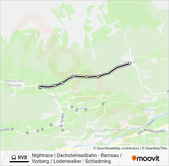 Buslinie RVB Karte