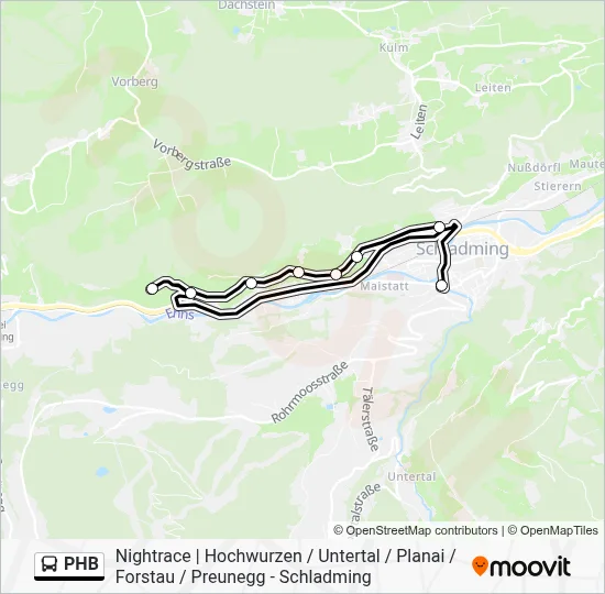 PHB Bus Line Map