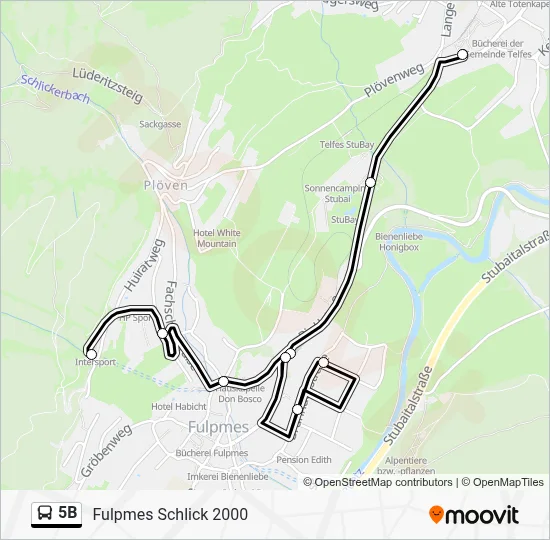 5B Route: Schedules, Stops & Maps - Fulpmes Schlick 2000 (Updated)