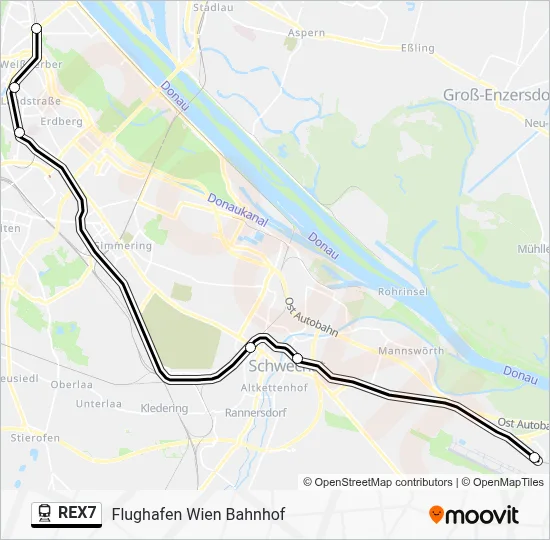Rex7 REX7 Route: Schedules, Stops & Maps - Flughafen Wien Bahnhof (Updated)