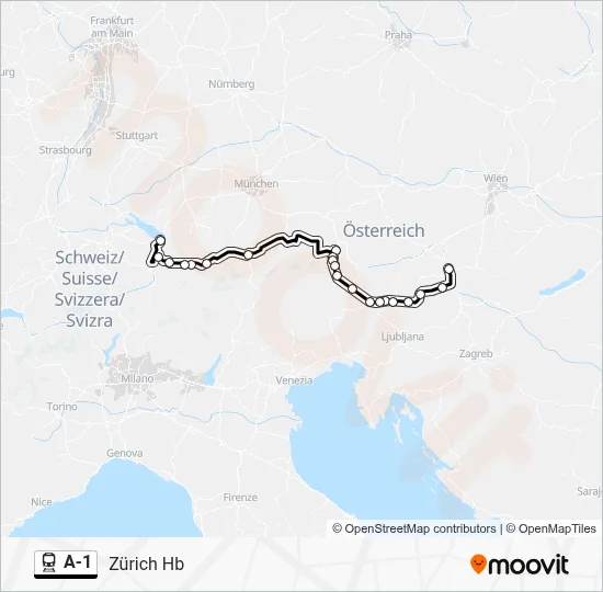 A1 Route: Schedules, Stops & Maps - Zürich Hb (Updated)