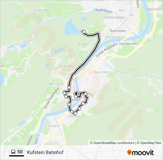 50 Bus Line Map