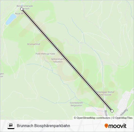 BRUNNACHBAHN Funicular Line Map