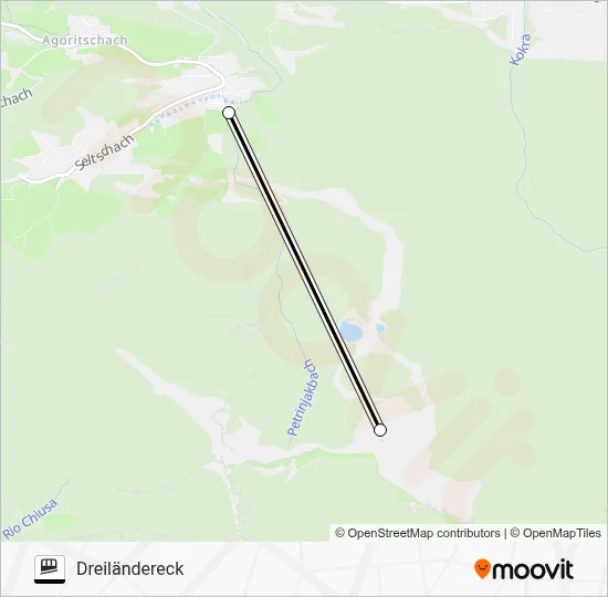 DREILÄNDERECK Funicular Line Map