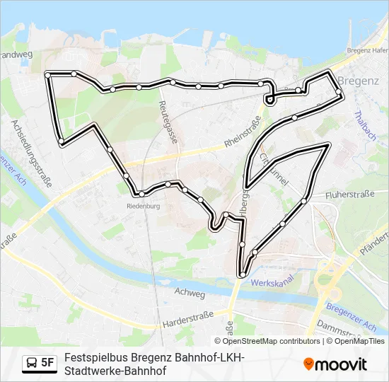 5F Bus Line Map