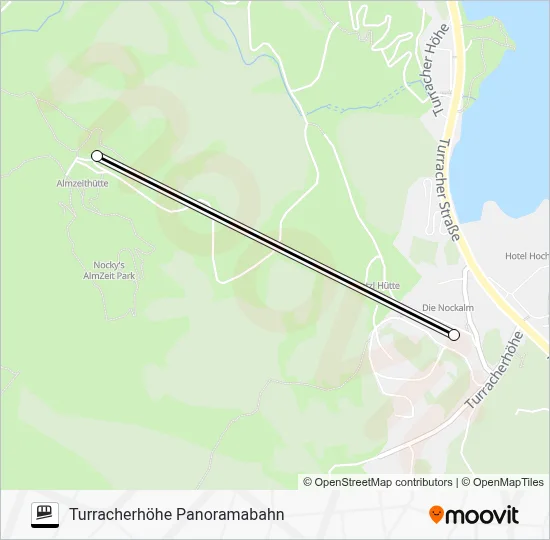 PANORAMABAHN Funicular Line Map