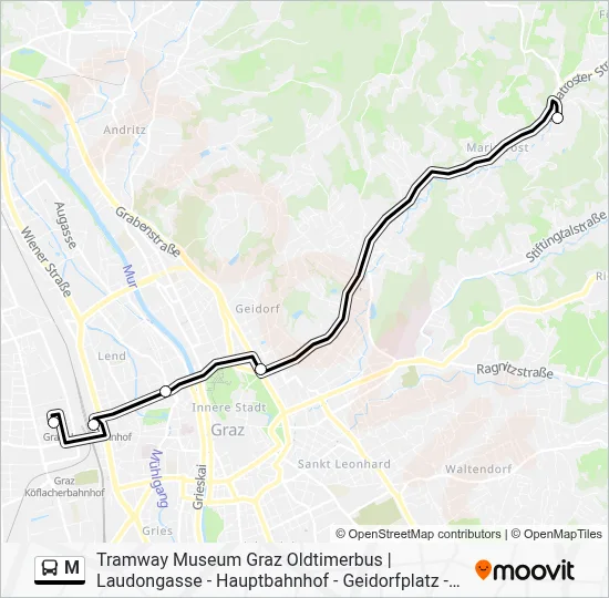 Buslinie M Karte