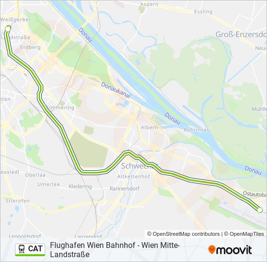 CAT train Line Map