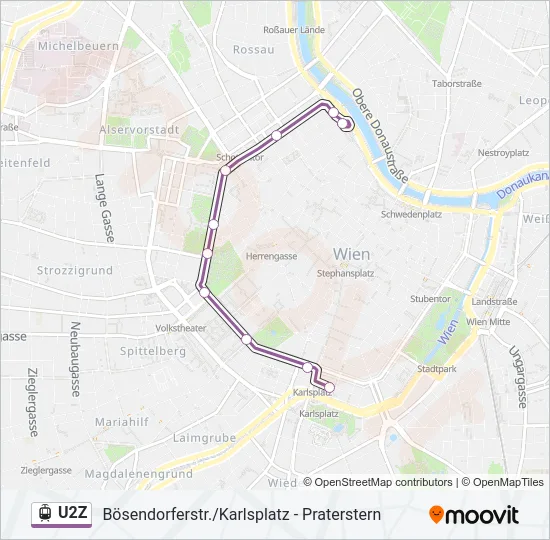U2Z Light Rail Line Map