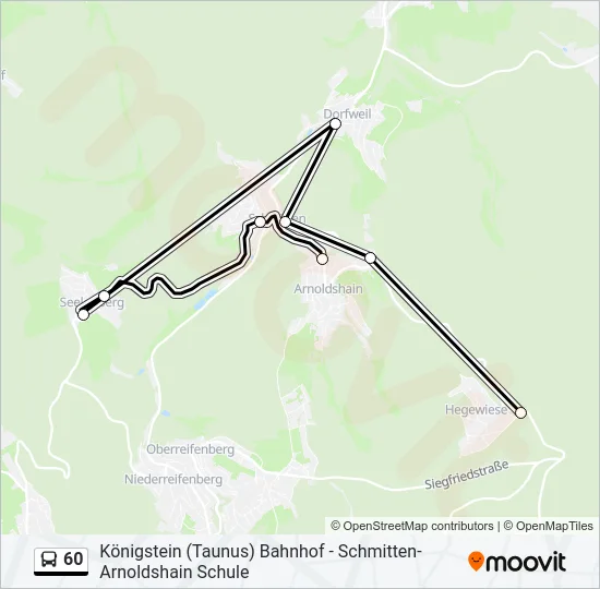 60 Bus Line Map