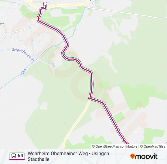 64 Bus Line Map