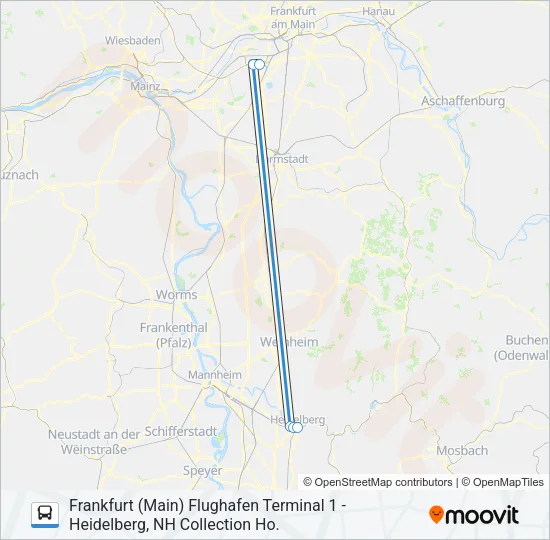 AIRPORT BUS Bus Line Map