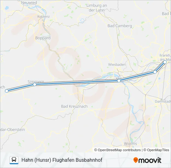 FLUGHAFENBUS Bus Line Map