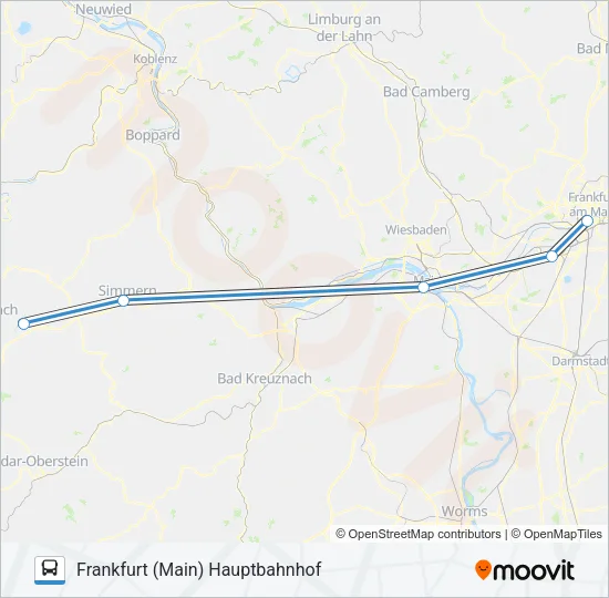 FLUGHAFENBUS Bus Line Map