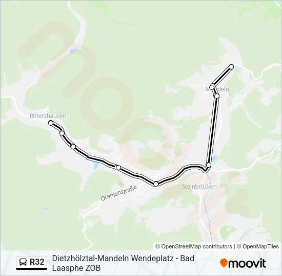 R32 Bus Line Map