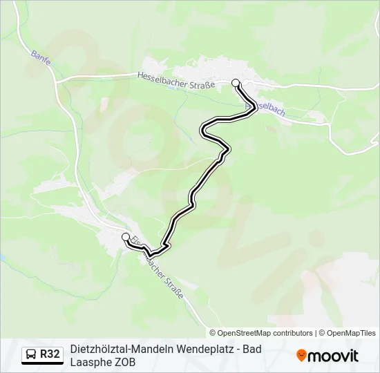 R32 Bus Line Map