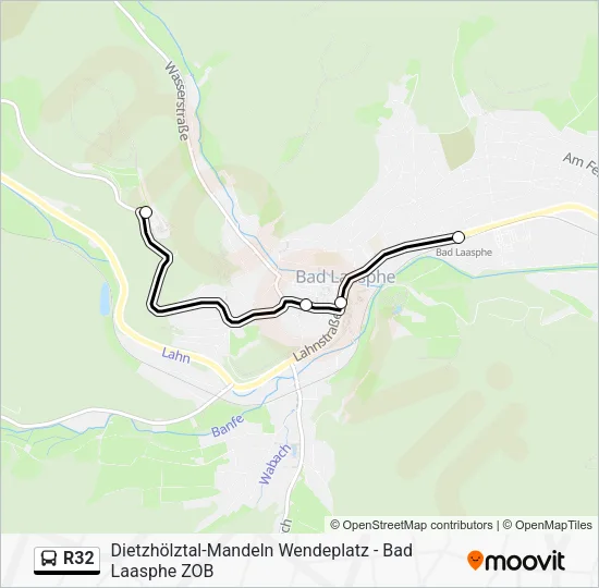 R32 Bus Line Map
