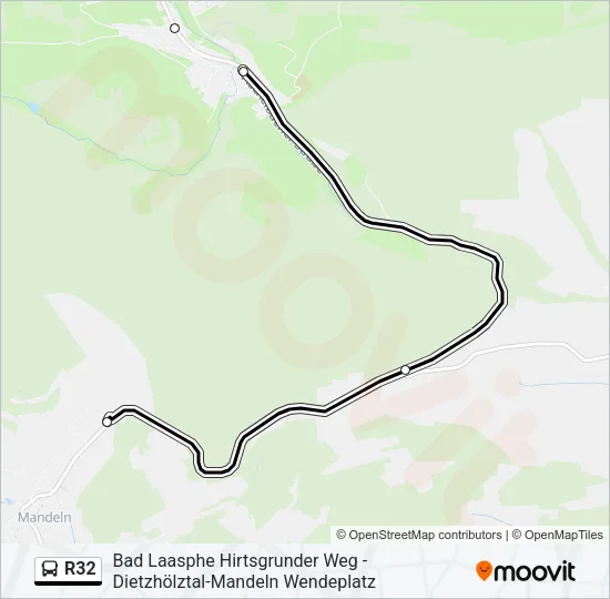 R32 Bus Line Map