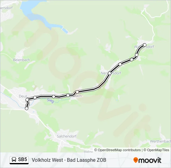 SB5 Bus Line Map