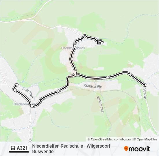 A321 Bus Line Map