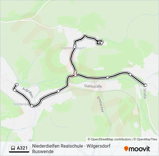 A321 Bus Line Map