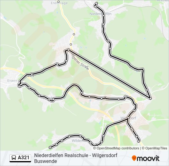 A321 Bus Line Map