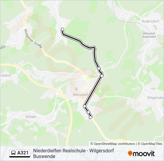 A321 Bus Line Map